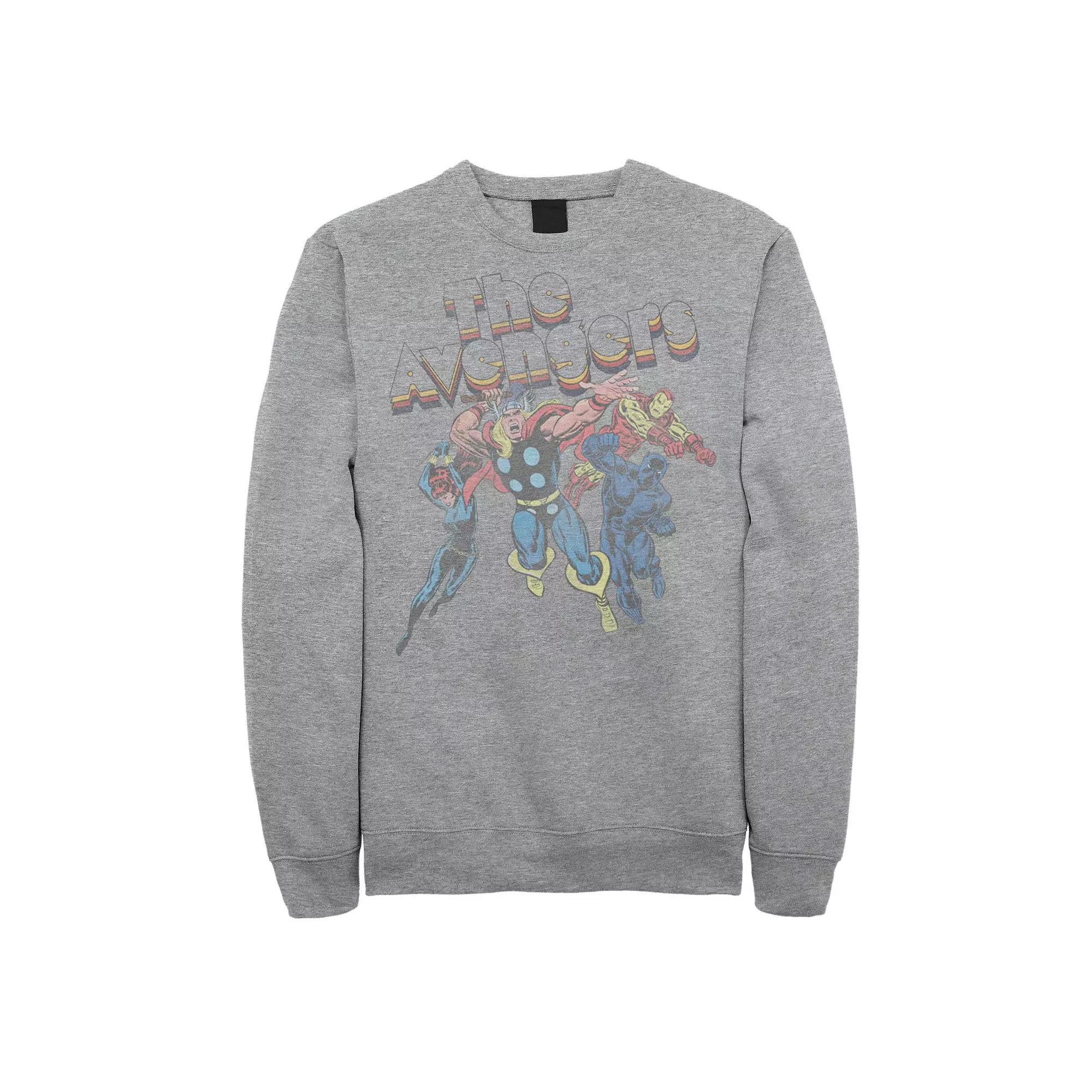 Men's Cuphead And Mugman Dynamic Duo Vintage Sweatshirt, Size: XXL, Athletic Grey Product Image