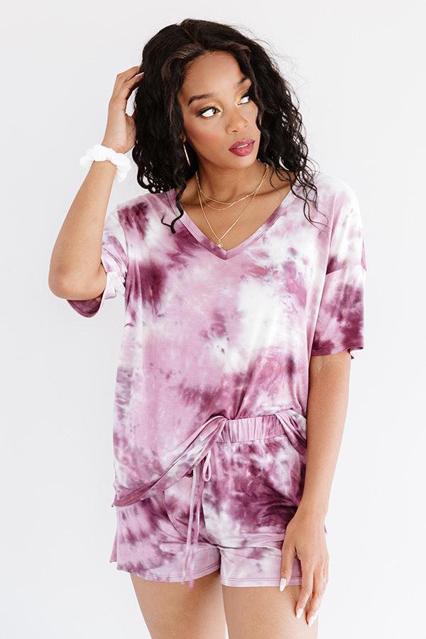 Cozy Snapshot Tie Dye Shift Tee Product Image