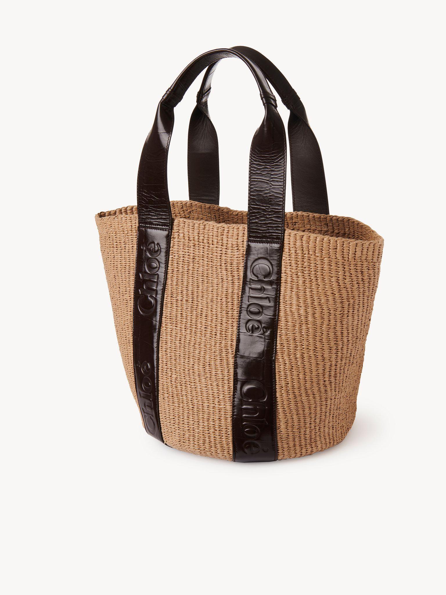 Large Woody tote bag in fair-trade natural fibers Product Image