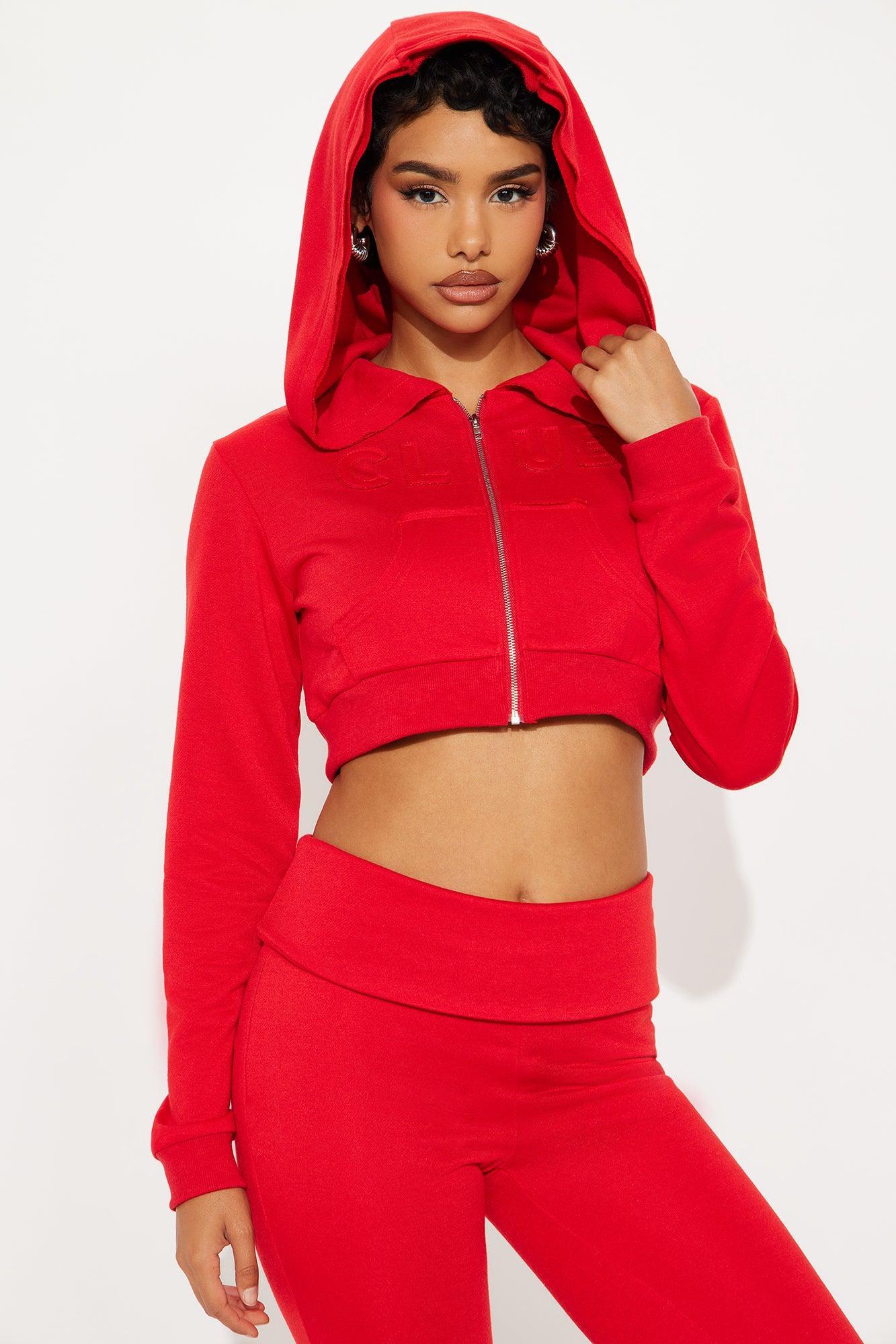 Couch Couture Low Waist Pant Set - Red Product Image