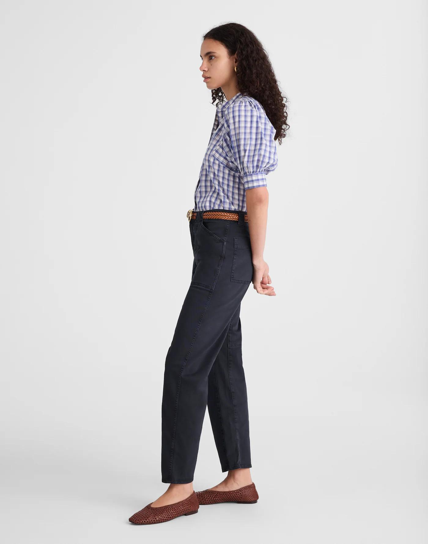 The Darted Barrel-Leg Utility Pant Product Image