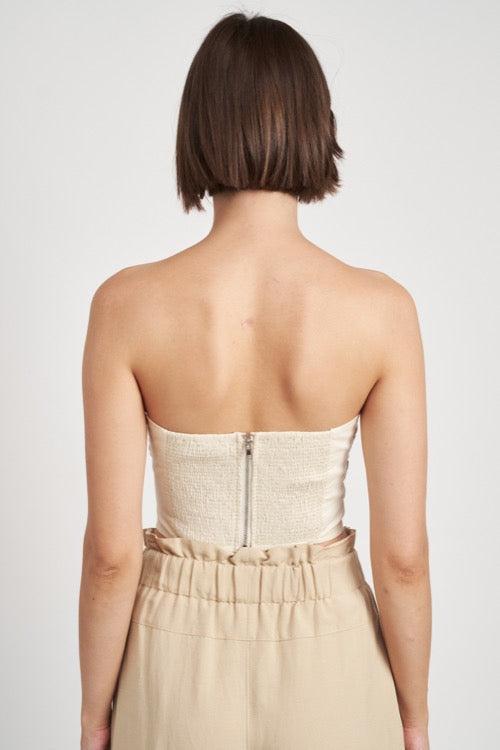 Descano Knotted Tube Top | FINAL SALE Product Image
