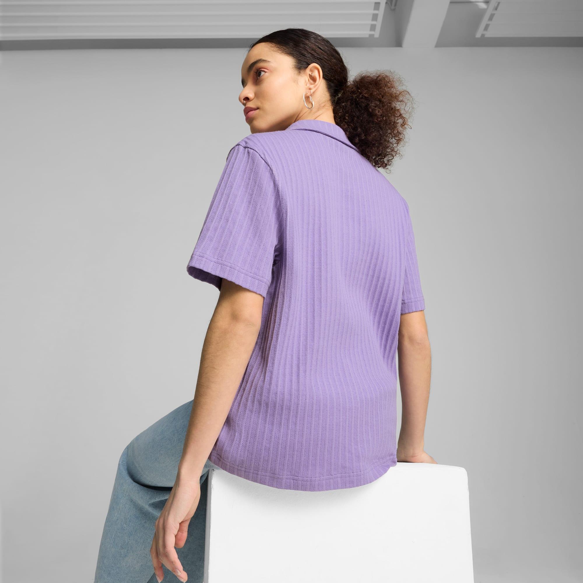 WARDROBE ESSENTIALS Women's Pointelle Shirt Product Image