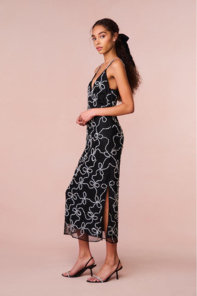 Kaylen Embellished Midi Dress Product Image
