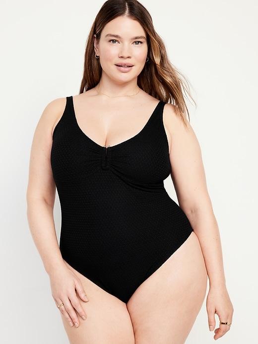 Crochet One-Piece Swimsuit Product Image
