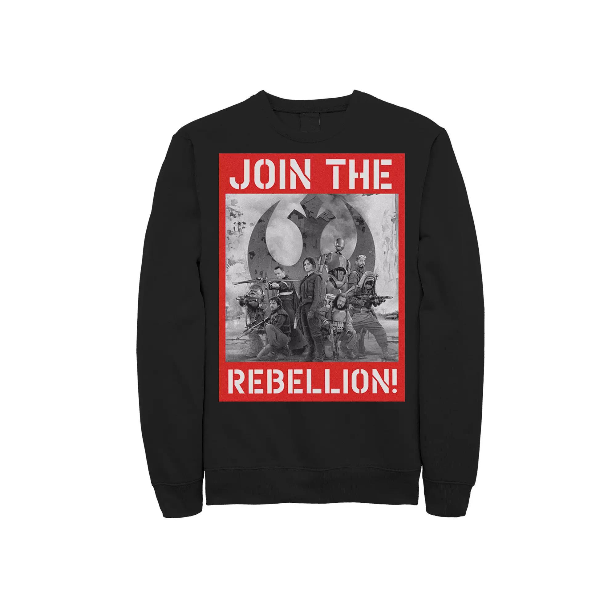 Mens Star Wars Rogue One Join the Rebellion Poster Pullover Hoodie Product Image
