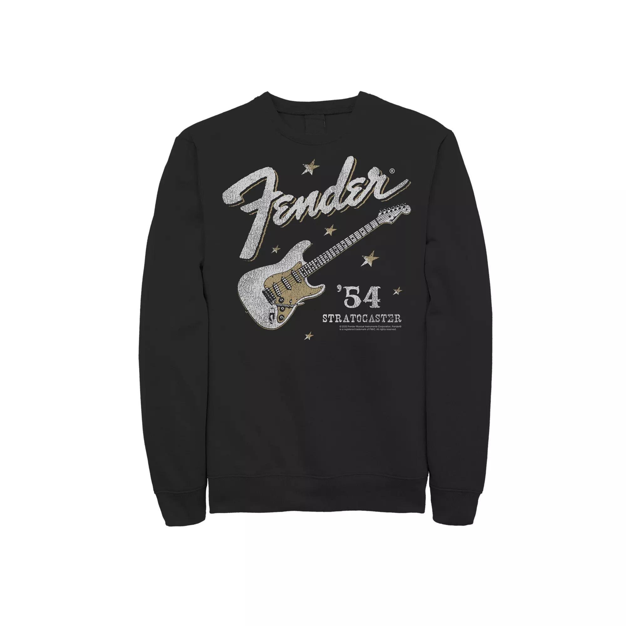 Men's Fender '54 Stratocaster Sweatshirt, Size: Small, Black Product Image