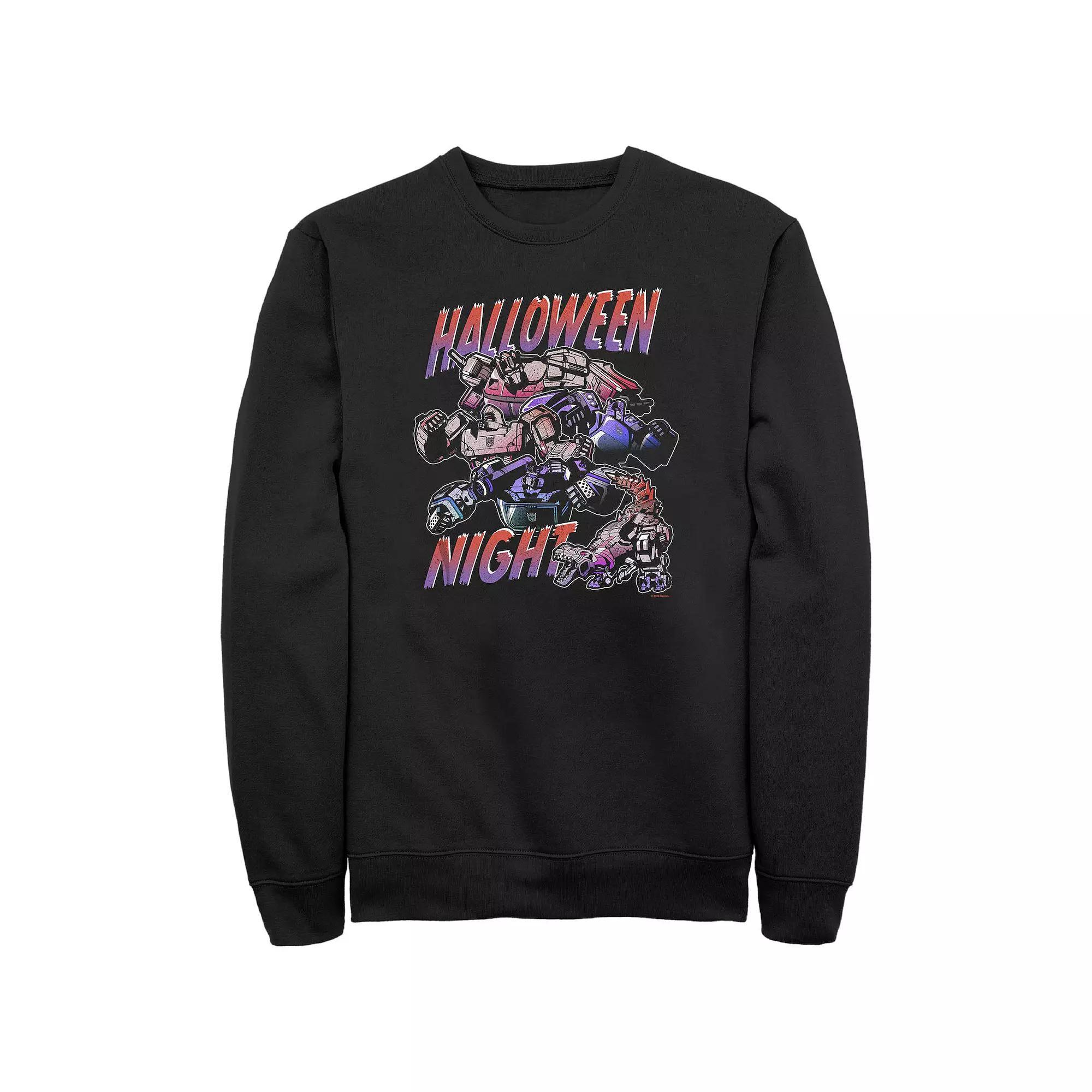 Men's Transformers Evergreen Halloween Night Graphic Fleece, Size: 3XB, Black Product Image