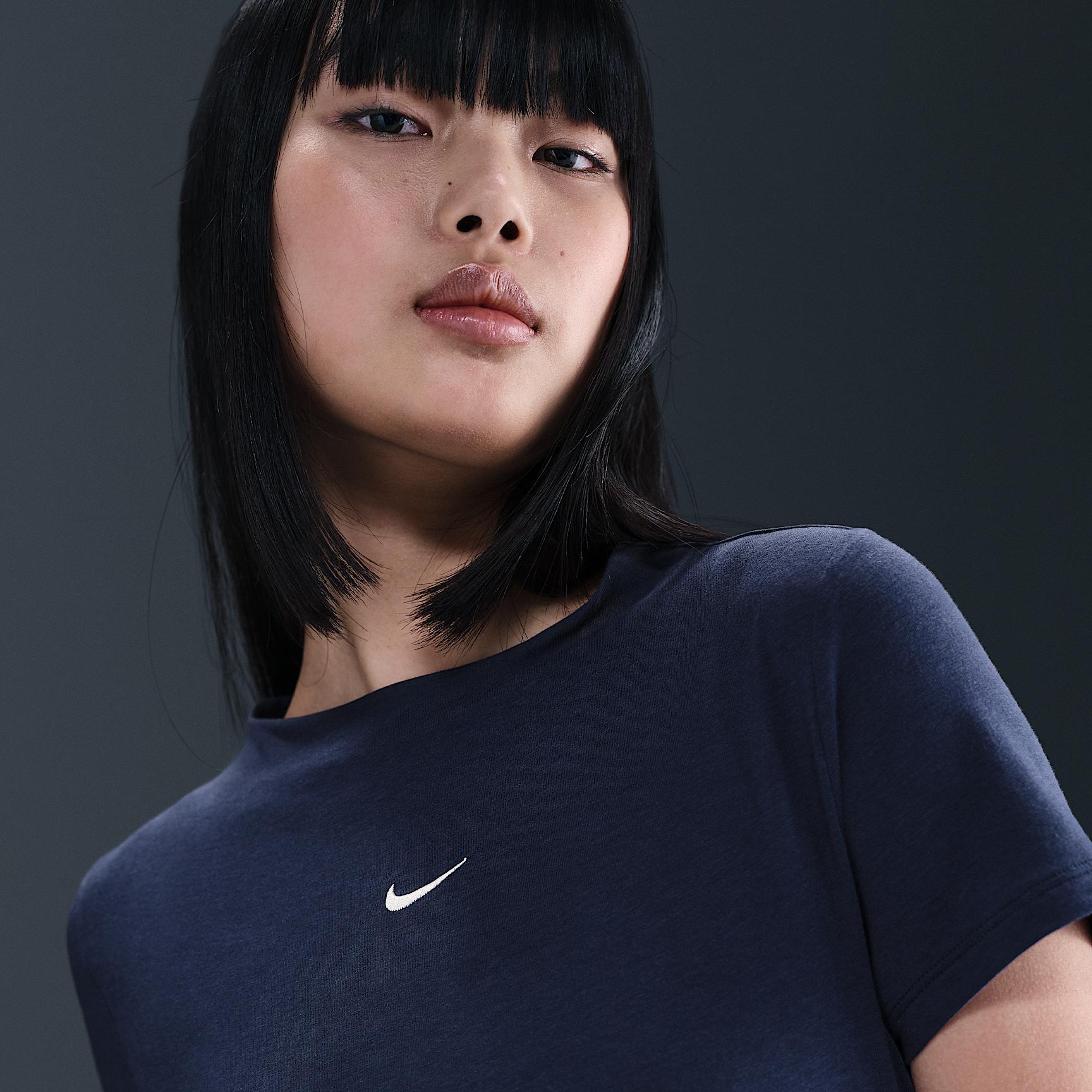 Nike Sportswear Chill Knit Women's Tight Short-Sleeve Mock-Neck Top Product Image