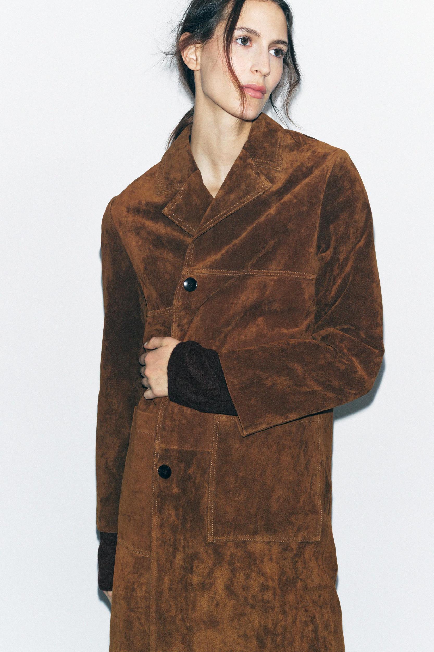 ZW COLLECTION LIMITED EDITION 100% SUEDE COAT Product Image