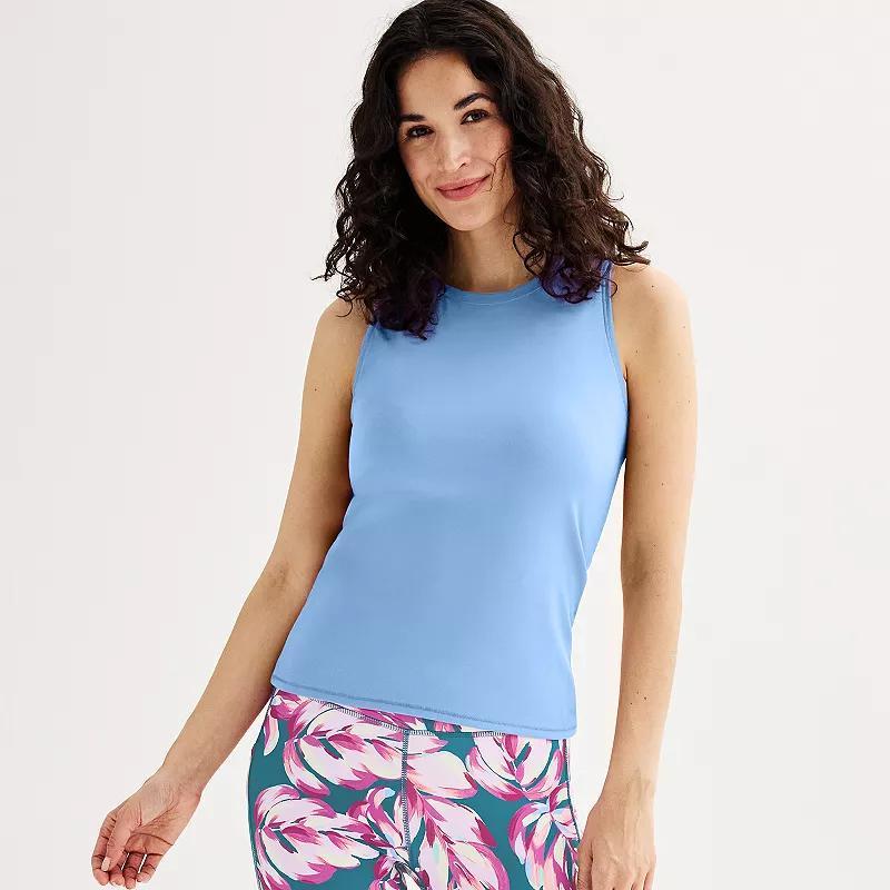 Women's Tek Gear® Essential Soft Tank Top, Size: Medium, Modern White Product Image