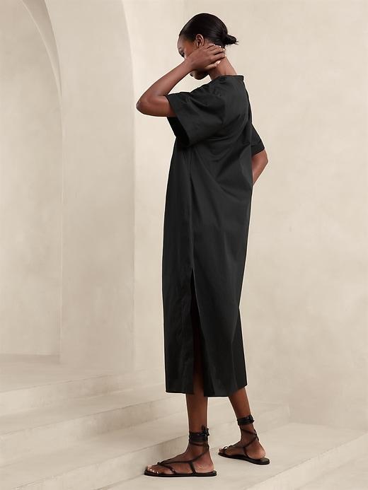 Poplin Kaftan Maxi Dress Product Image