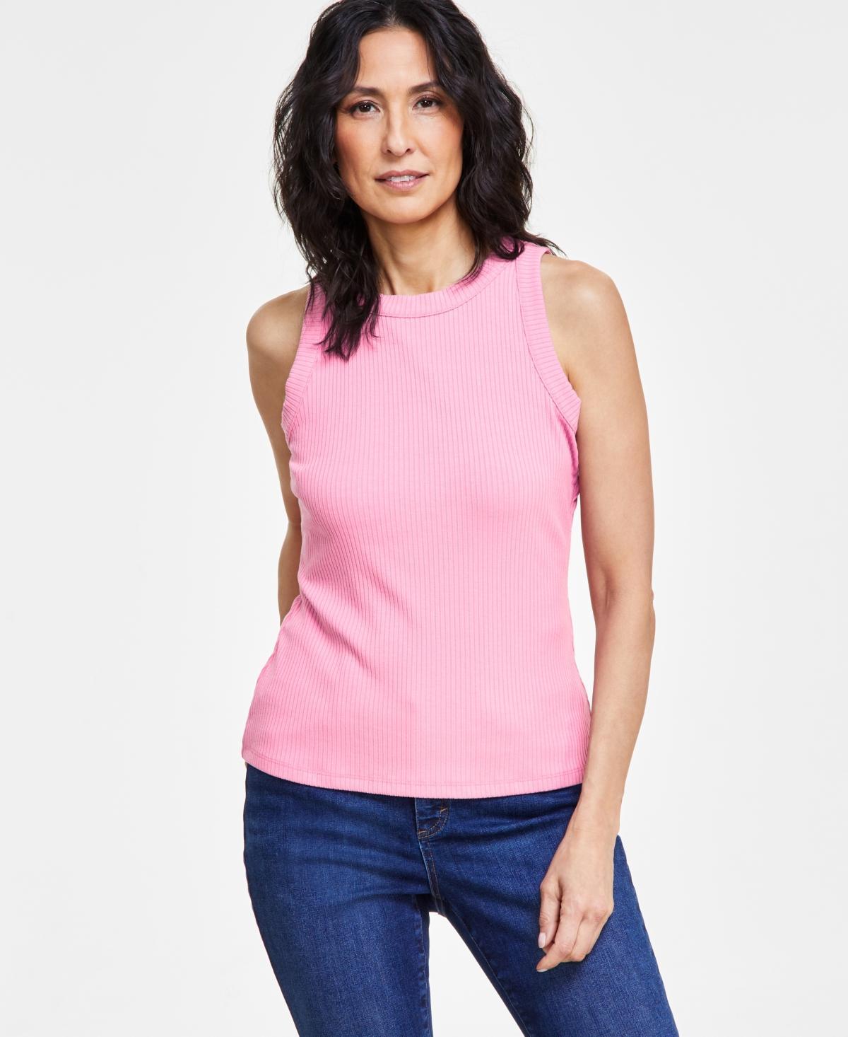 I.n.c. International Concepts Womens Ribbed Crewneck Tank, Created for Macys Product Image