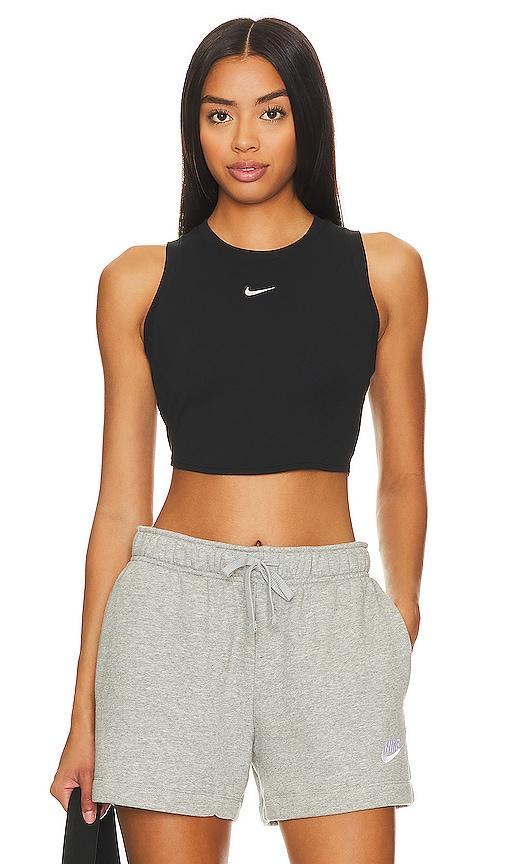 Nike Sportswear Chill Knit Women's Tight Cropped Mini-Rib Tank Top Product Image