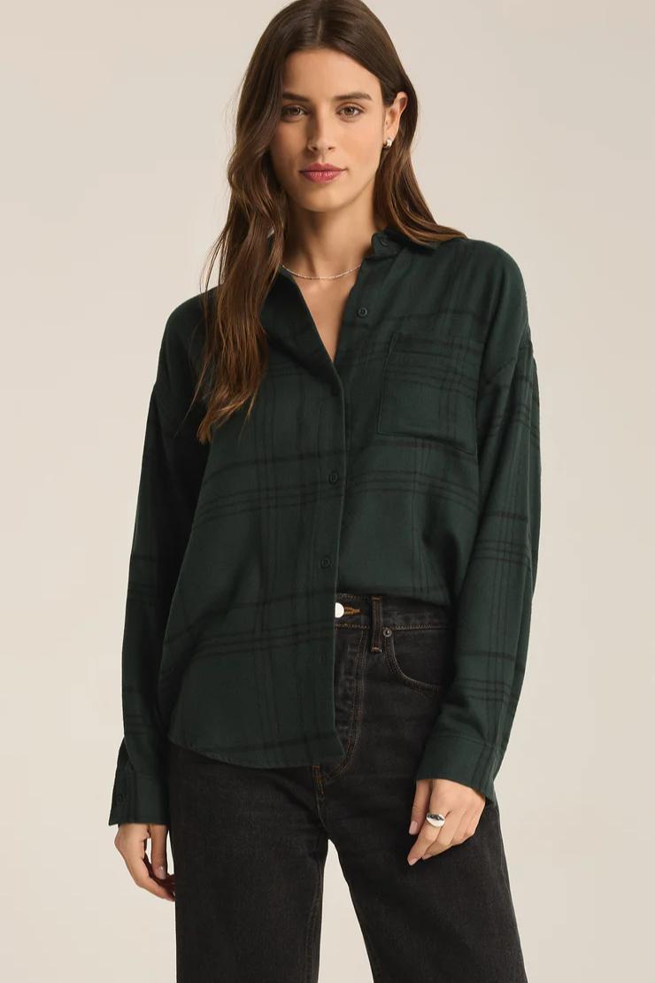 River Plaid Button Up Product Image