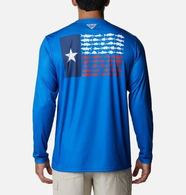 Columbia Men's Terminal Tackle PFG Fish Flag Long Sleeve Shirt- Product Image
