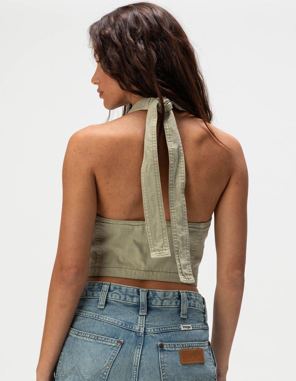 WRANGLER Womens Halter Vest - SAGE Product Image