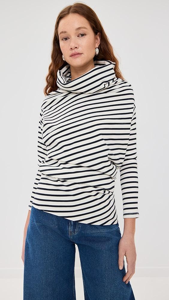 A.W.A.K.E. MODE Jersey Cowl Neck Draped Top | Shopbop Product Image