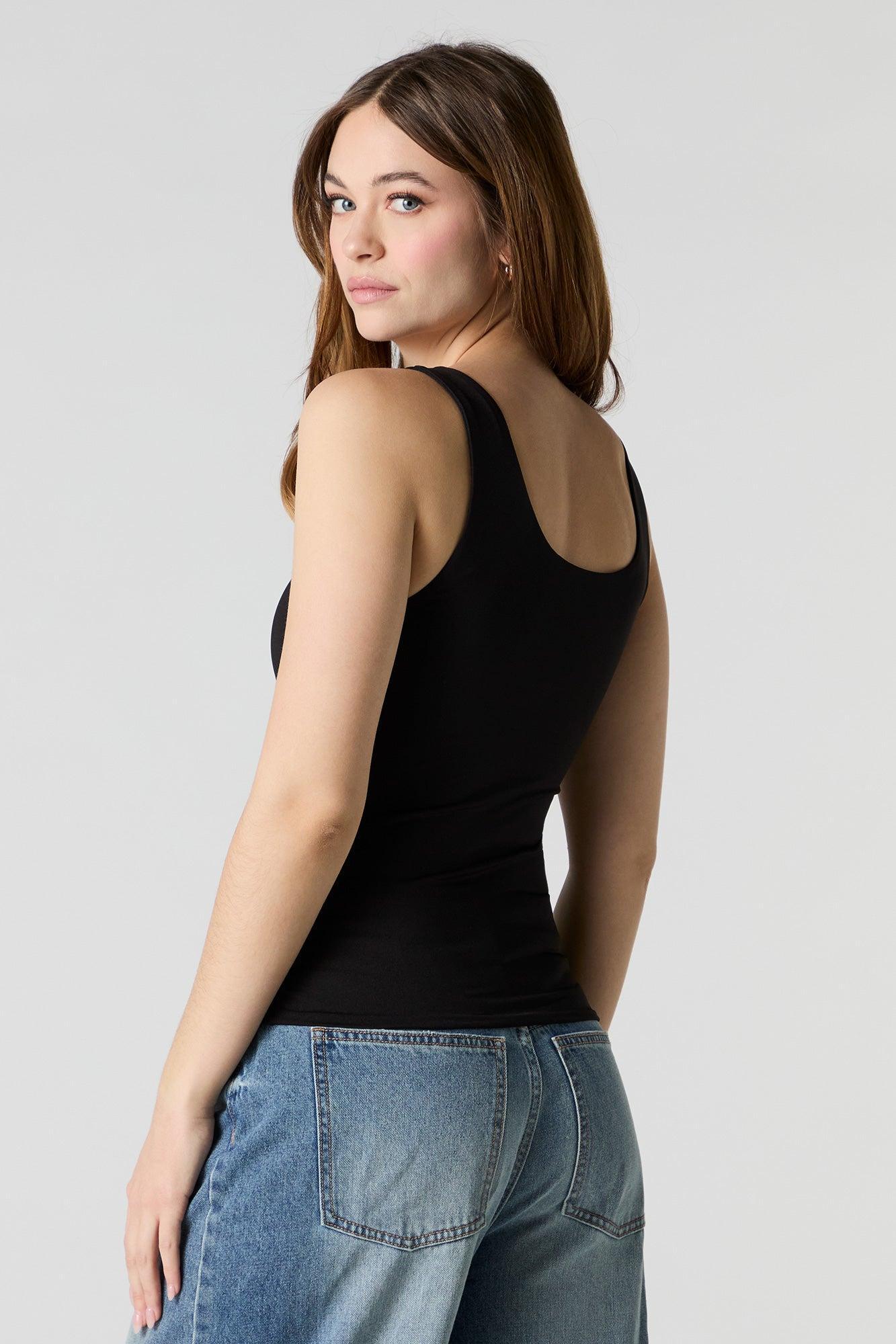 Contour Scoop Neck Tank with Built-In Bra Cups Female Product Image
