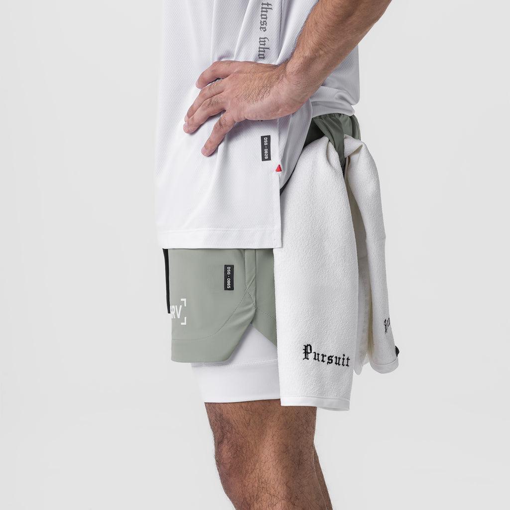 0865. Tetra-Lite® 5" Liner Short - Slate Grey "Bracket"/White Male Product Image