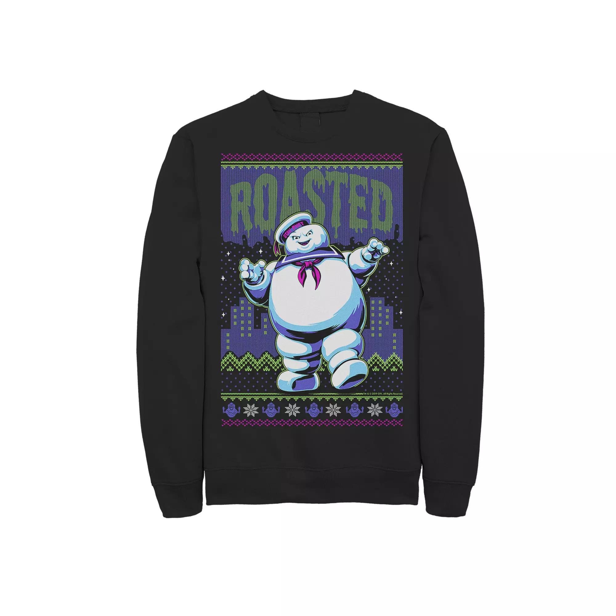 Men's Ghostbusters Stay Puft Sweatshirt, Size: Large, Black Product Image