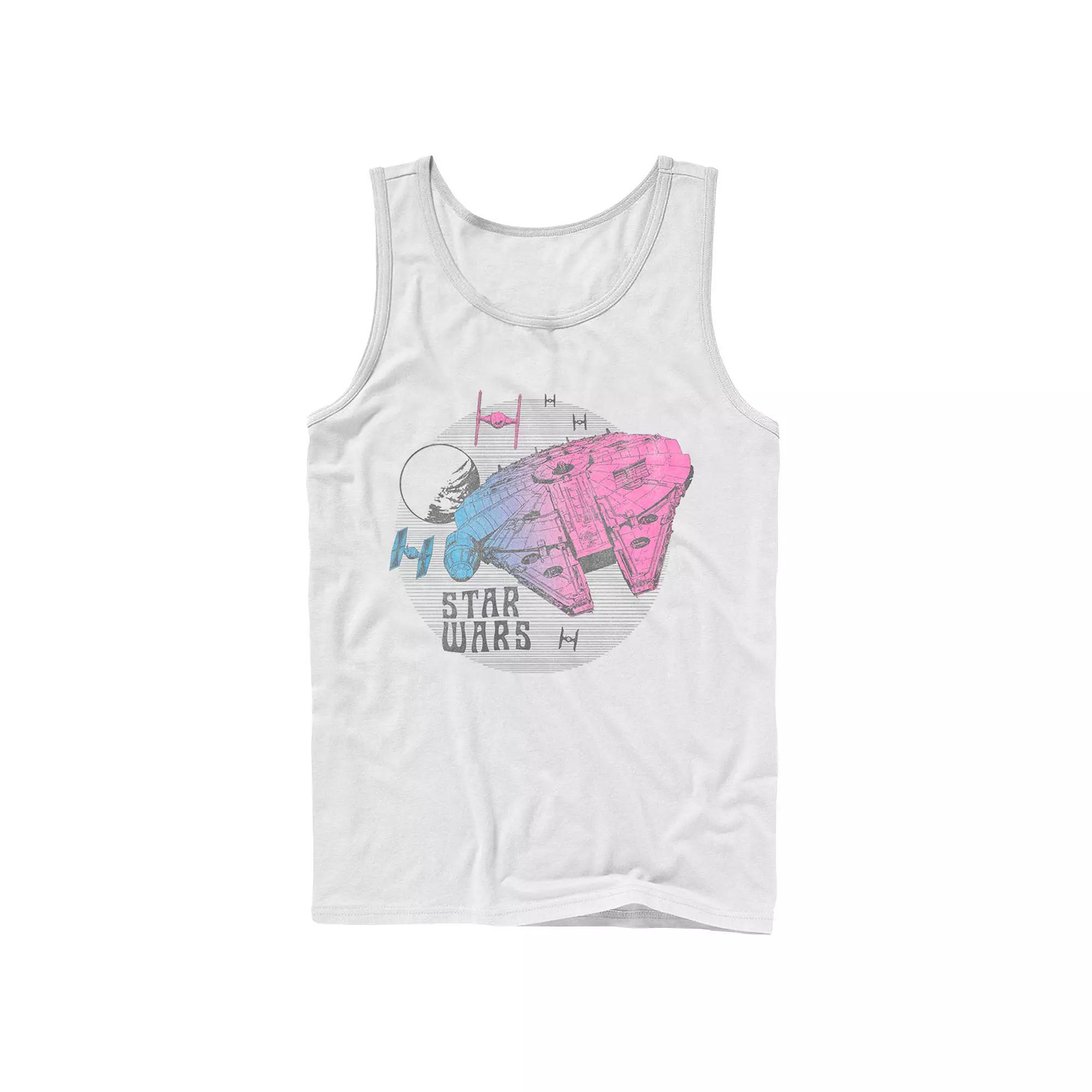 Mens Star Wars The Rise of Skywalker Ombre Millennium Falcon Tank Top Product Image