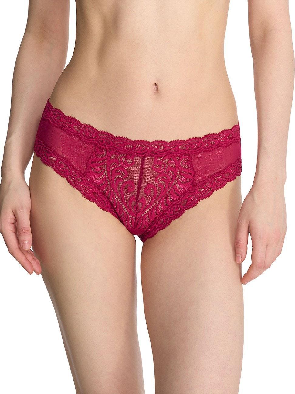 Womens Feathers Lace Hipster Product Image