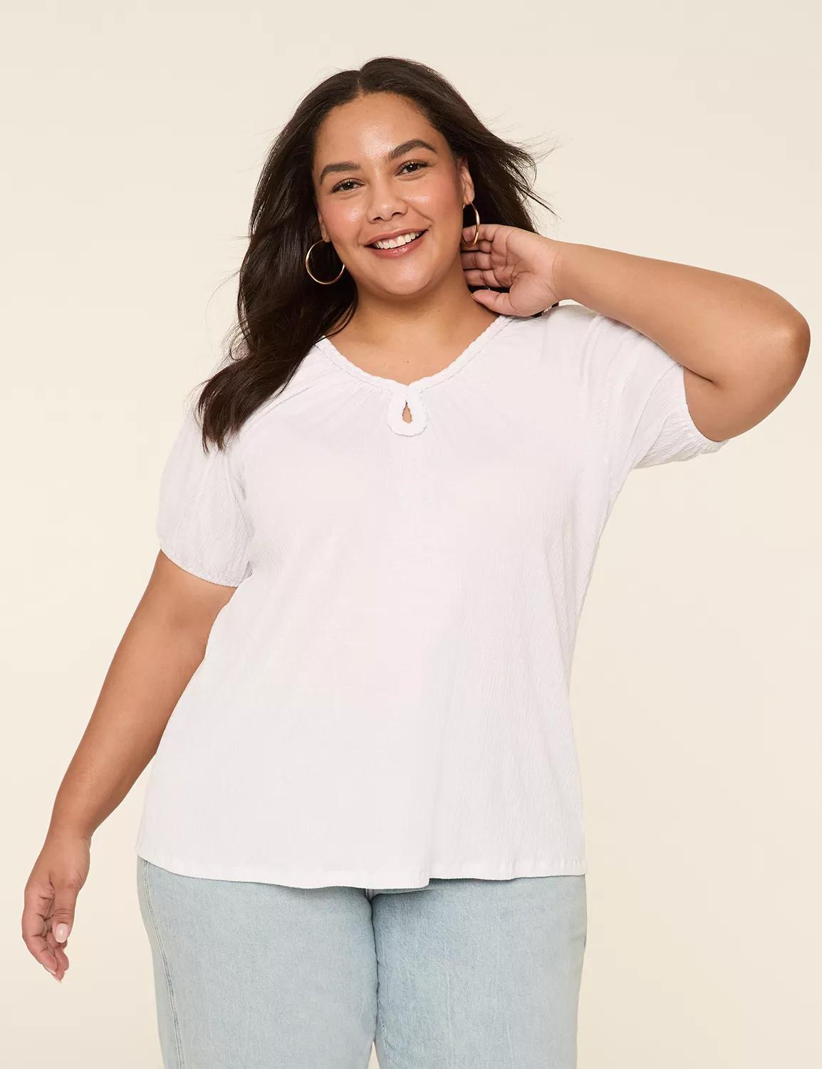 Braided Keyhole-Neck Top Product Image