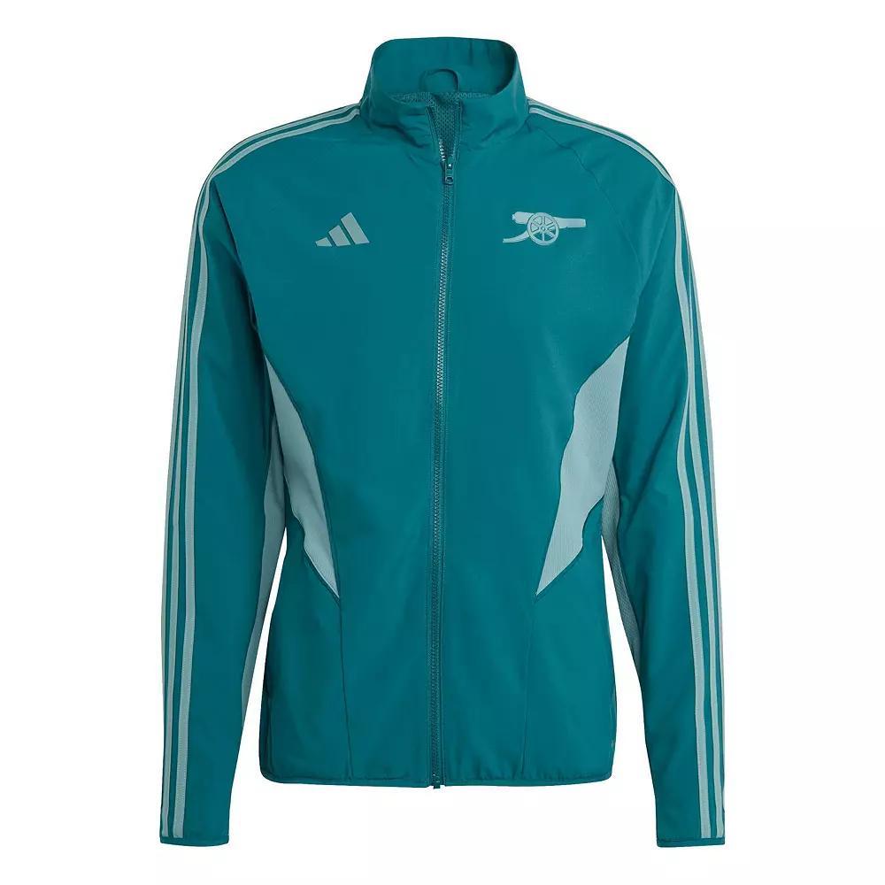 Men's adidas Green Arsenal 2023/24 Anthem Full-Zip Jacket, Size: Medium, Arn Green Product Image
