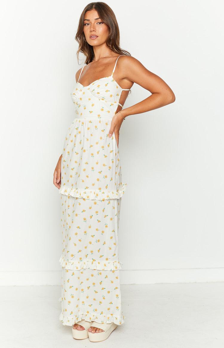 Victoria Tie Back Floral Maxi Dress Product Image