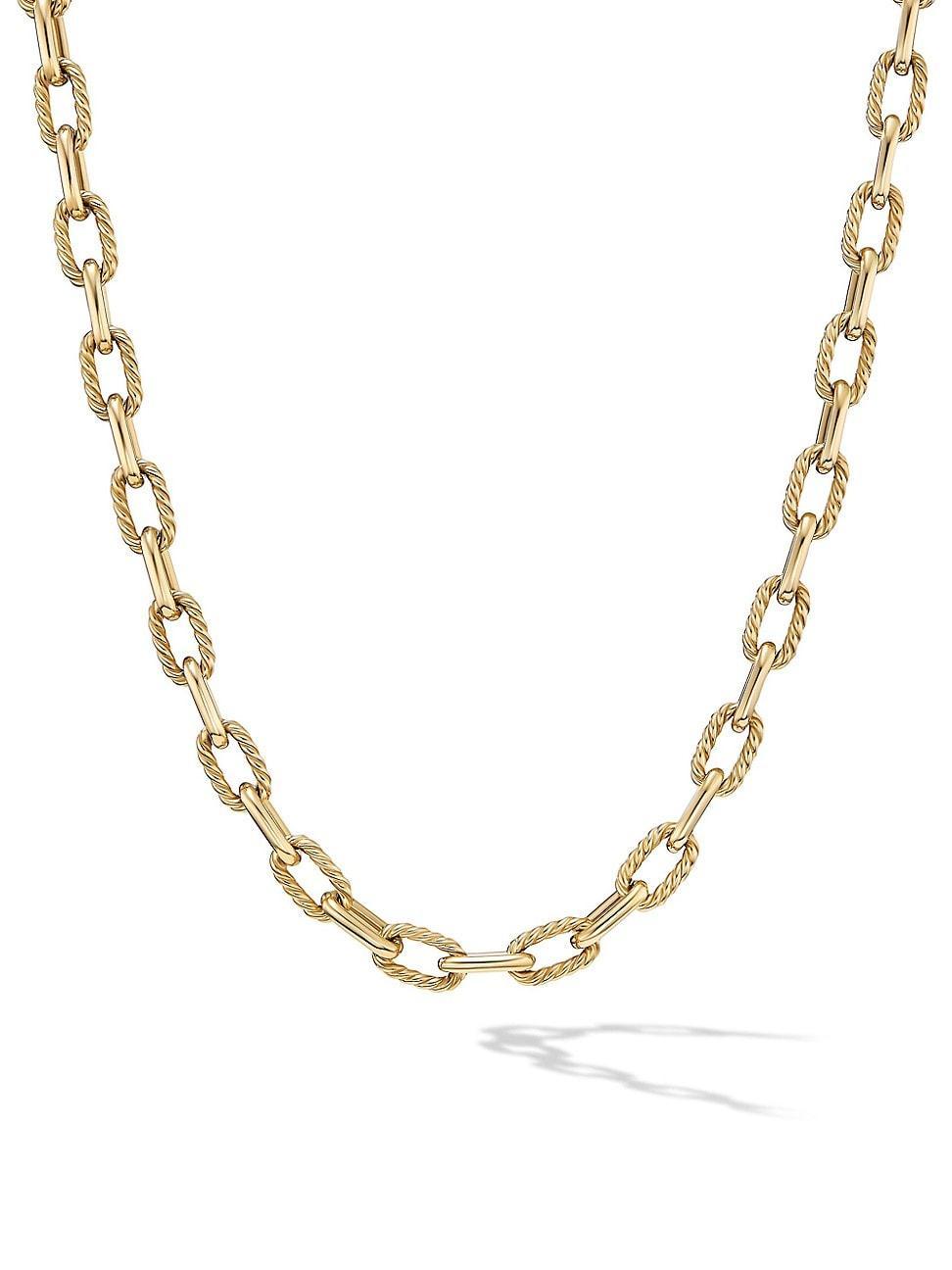 Mens DY Madison Chain Necklace In 18K Yellow Gold Product Image