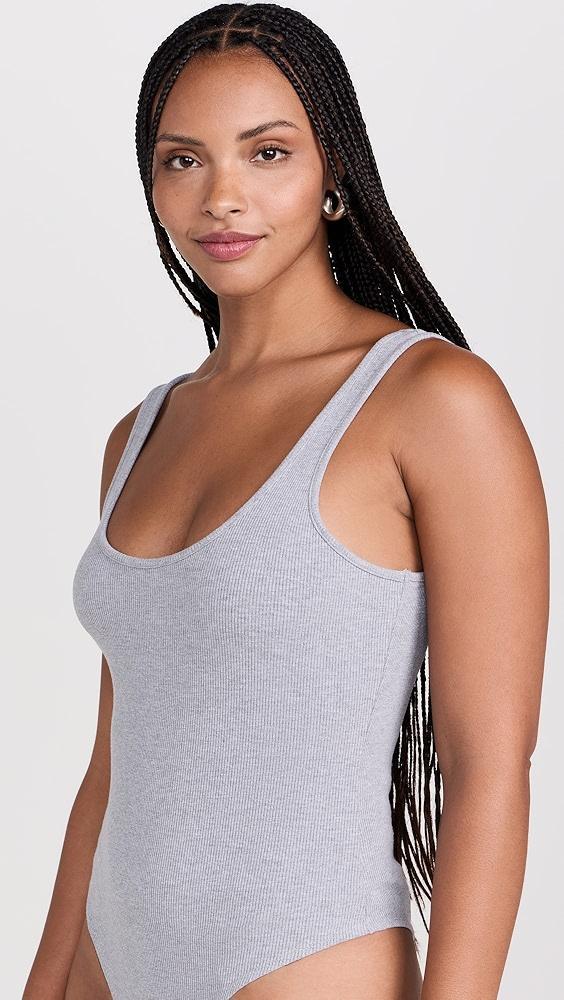 L'AGENCE Nica Scoop Neck Tank Bodysuit | Shopbop Product Image