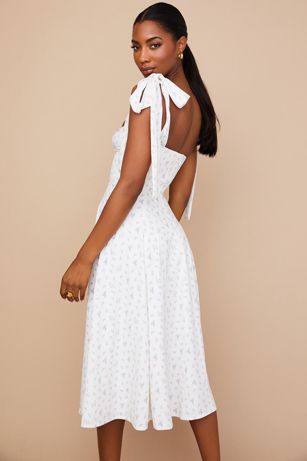 Alicia White Floral Midi Sundress Product Image
