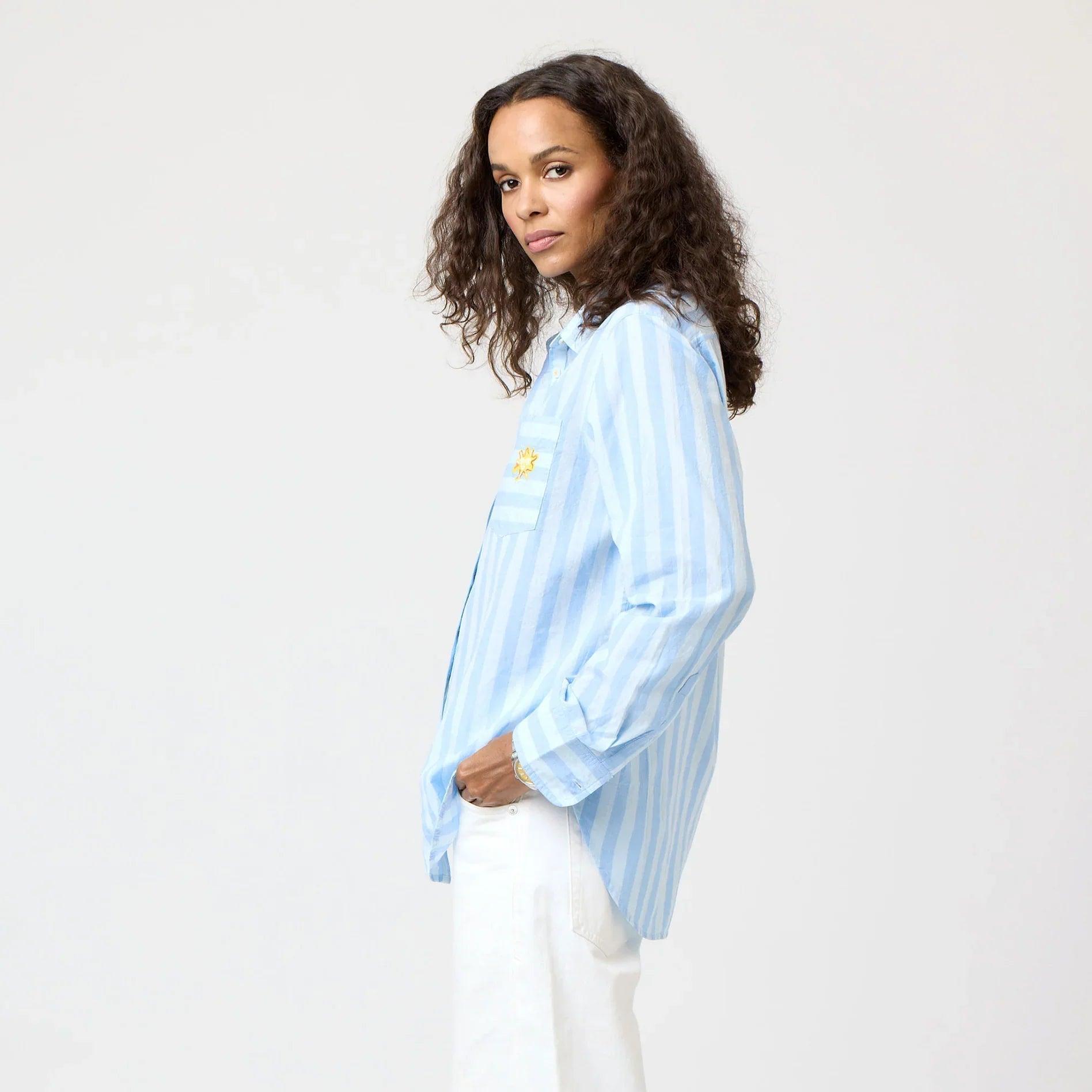 Kerri Rosenthal Mia Stripe Positano Shirt Product Image
