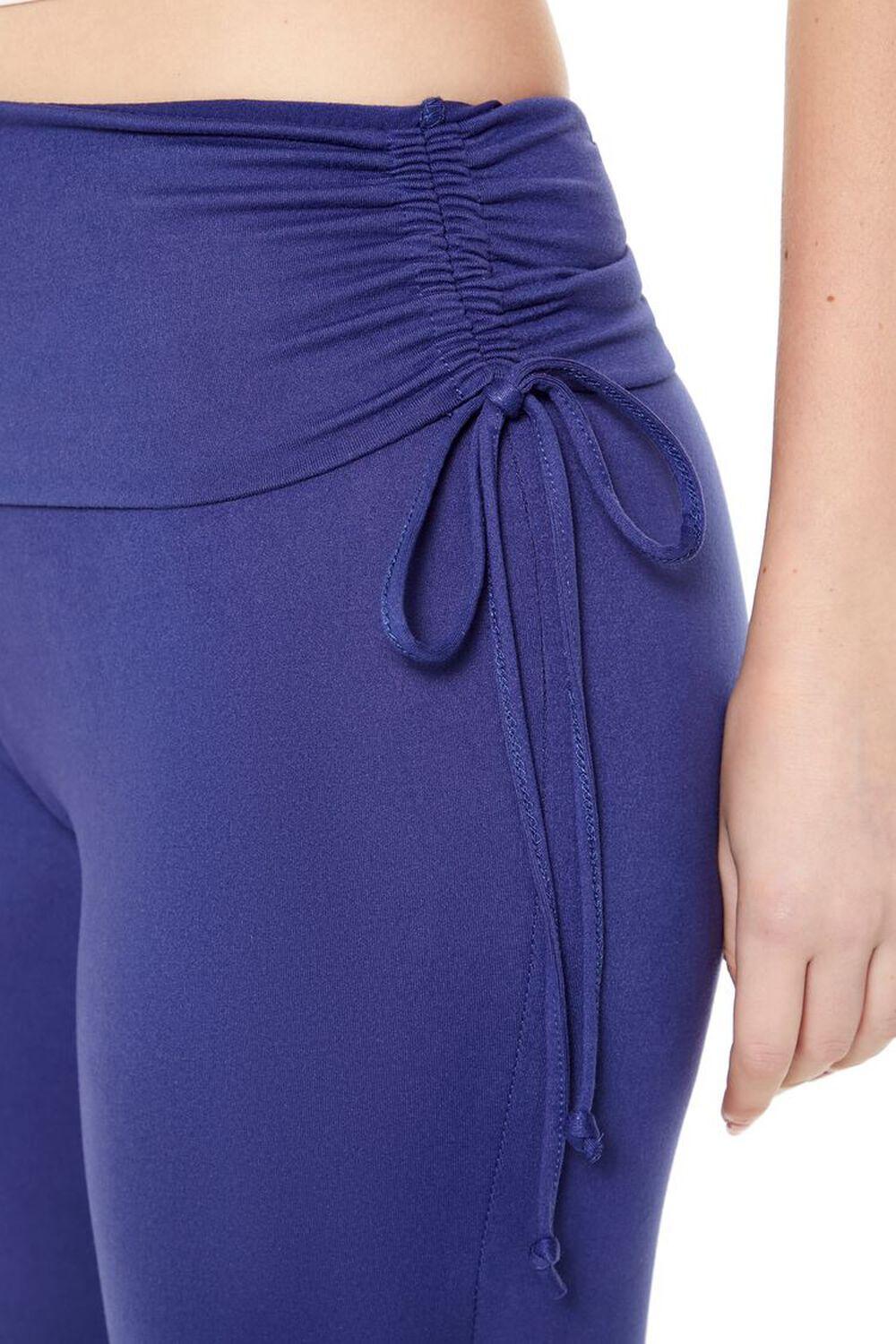 Ruched Drawstring Flare Leggings | Forever 21 Product Image