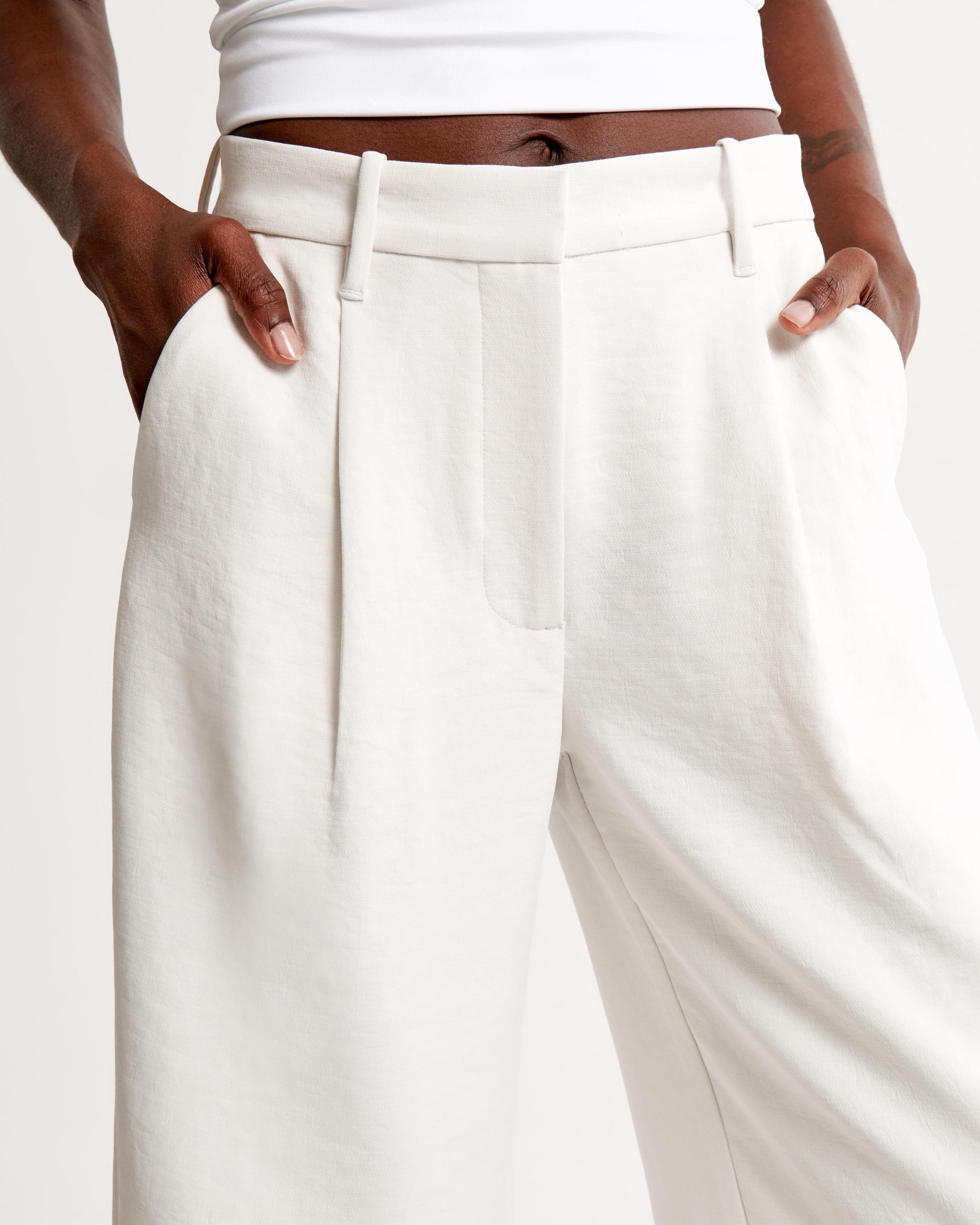 A&F Harper Tailored Premium Crepe Pant Product Image