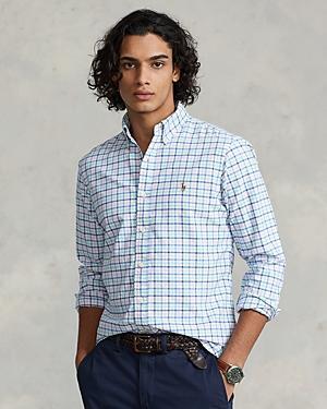 Mens Classic-Fit Gingham Oxford Shirt Product Image