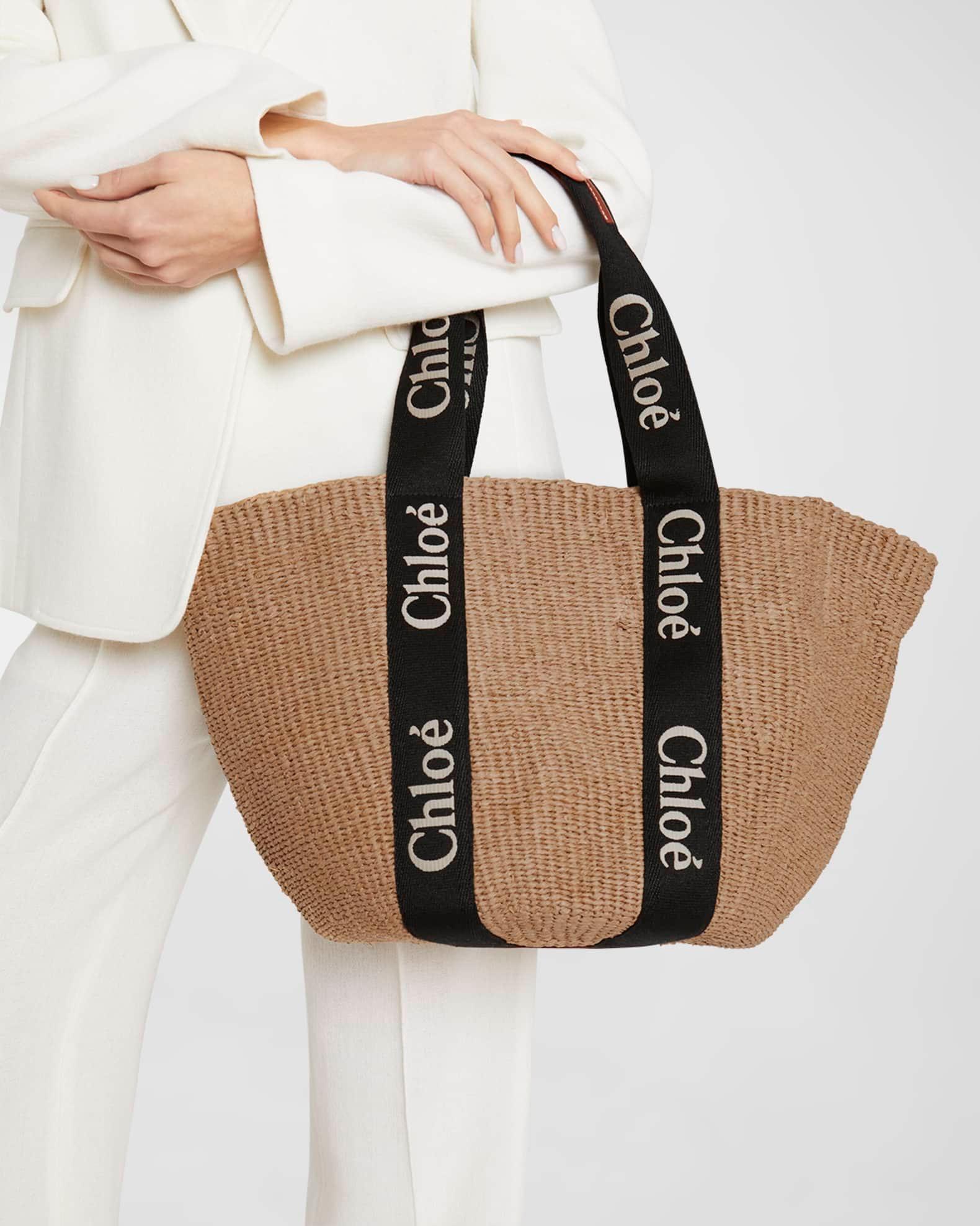 Woody Large Mifuko Basket Bag in Fair Trade Paper Embellished with Linen Product Image