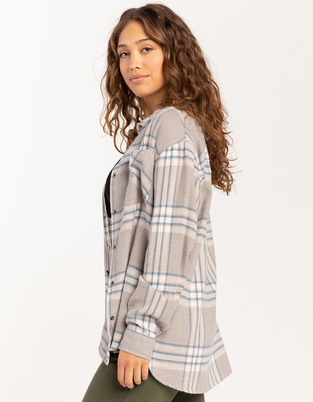RSQ Womens Basic Flannel - CHARCOAL Product Image