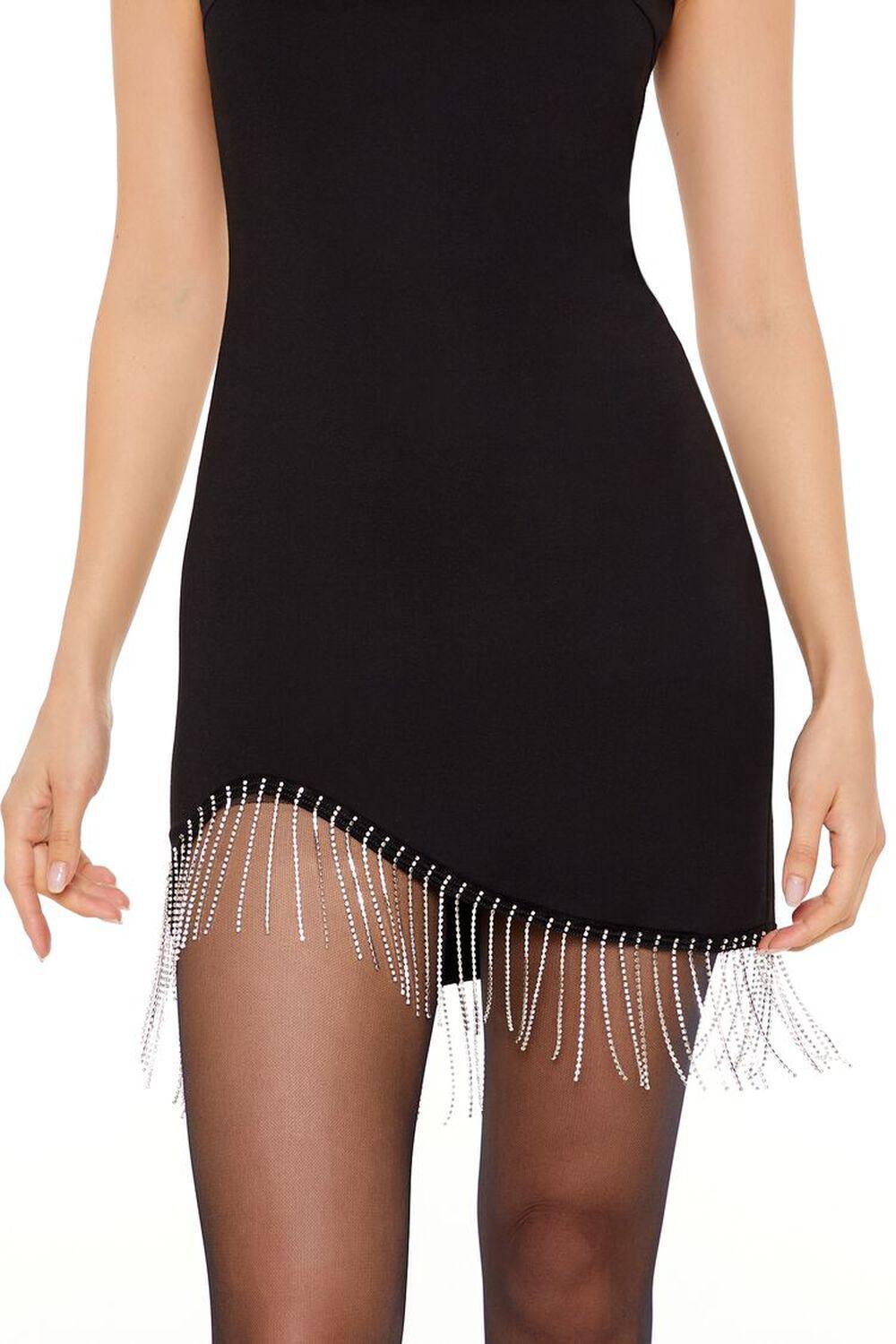Rhinestone Fringe Cami Mini Dress | Forever 21 Product Image