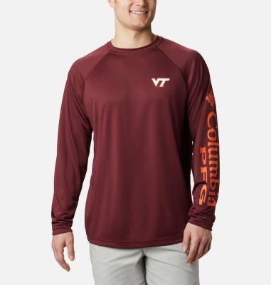 Men's Columbia PFG Maroon Virginia Tech Hokies Terminal Tackle Omni-Shade Long Sleeve T-Shirt, Size: 2XL, Red Product Image