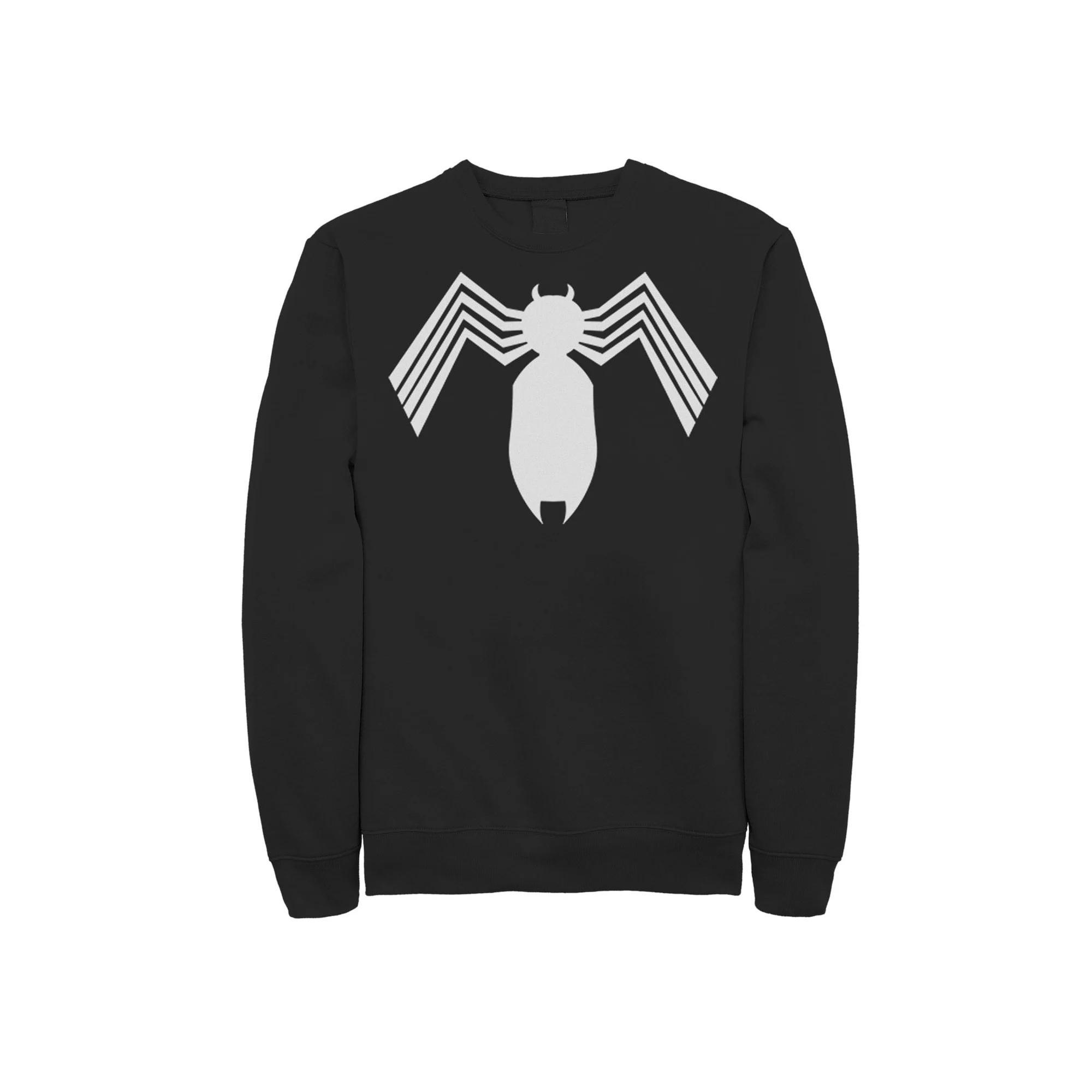 Men's Marvel Spider-Man Arachnid All White Logo Sweatshirt, Size: XXL, Black Product Image