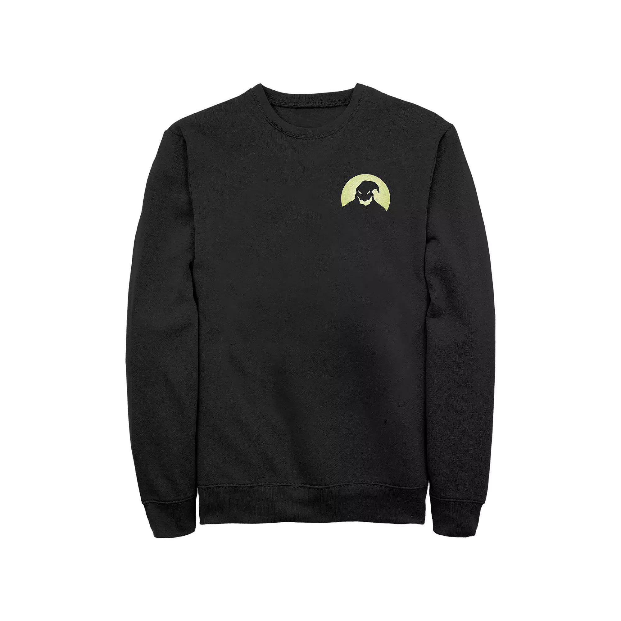 Disney's The Nightmare Before Christmas Oogie Boogie's Silhouette Men's Graphic Fleece, Size: XXL Tall, Black Product Image