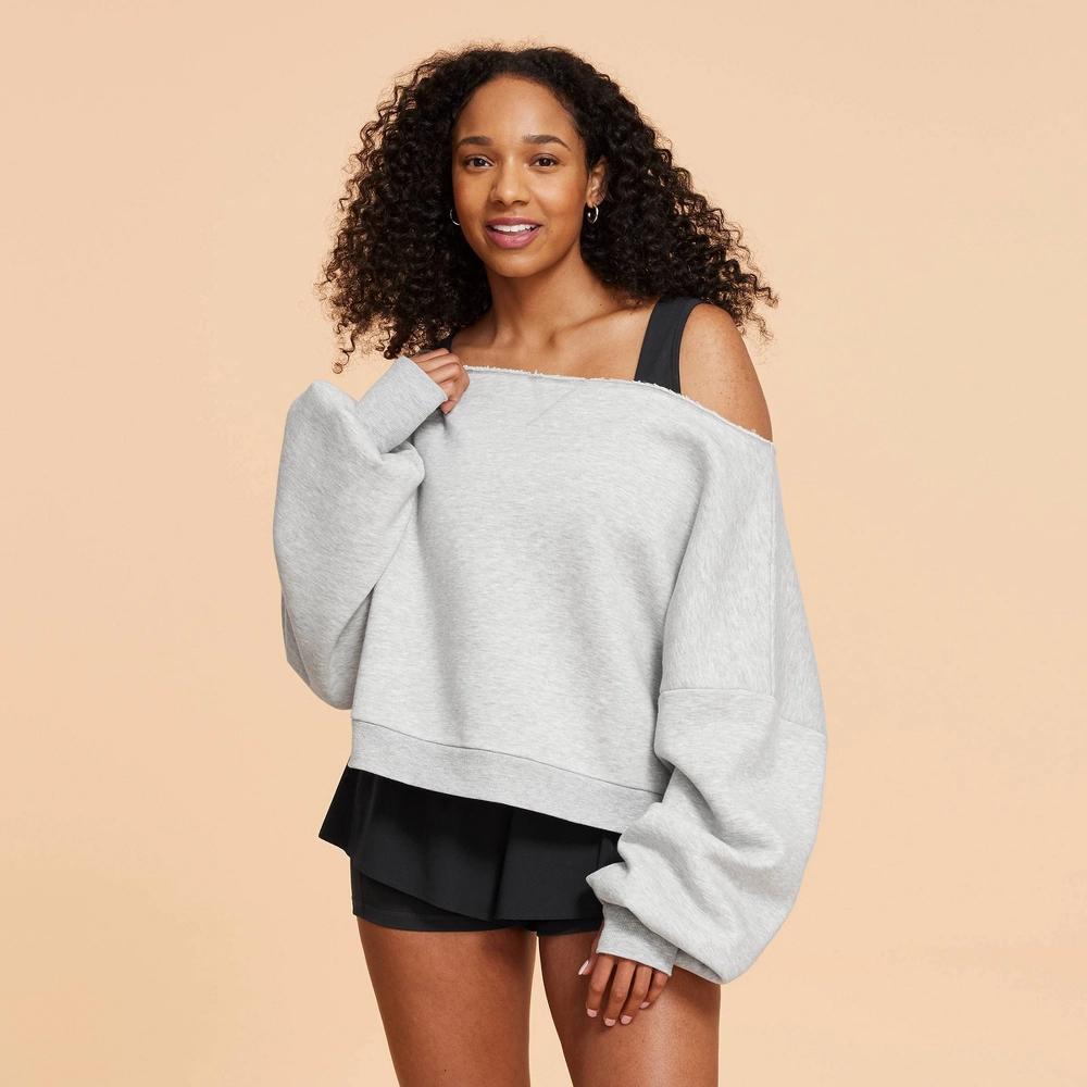 Blogilates Women's Dance Studio Off the Shoulder Sweatshirt Product Image