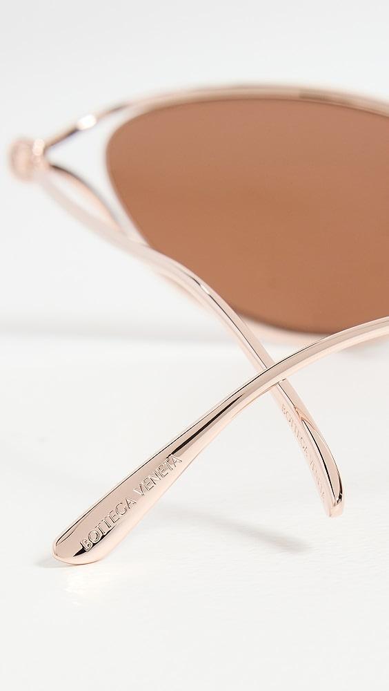 Bottega Veneta Knot Cat Eye Sunglasses | Shopbop Product Image