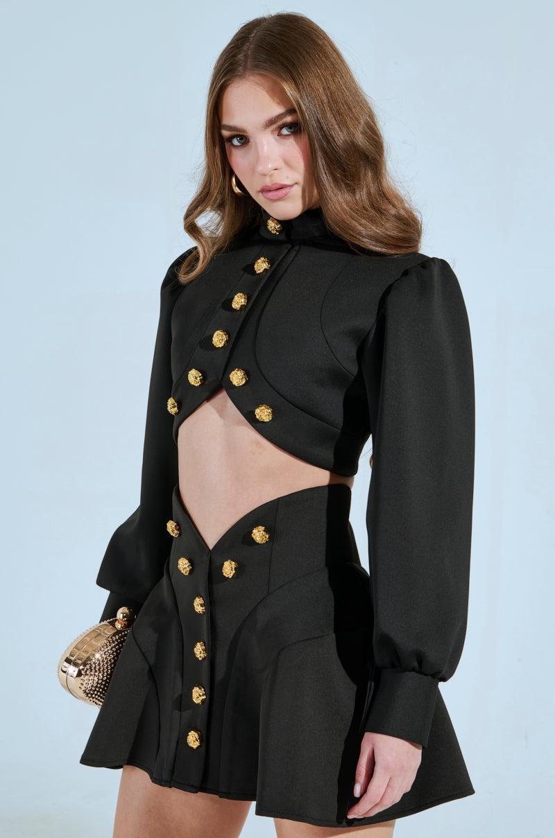 THINK ABOUT ME BLOUSE IN BLACK Product Image