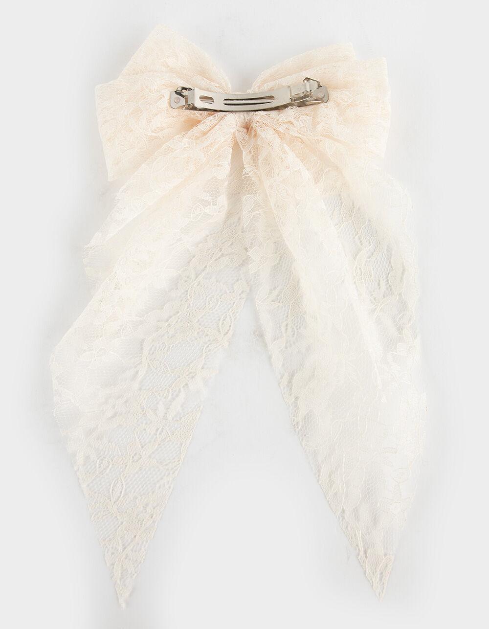 FULL TILT Oversized Lace Bow Clip Product Image
