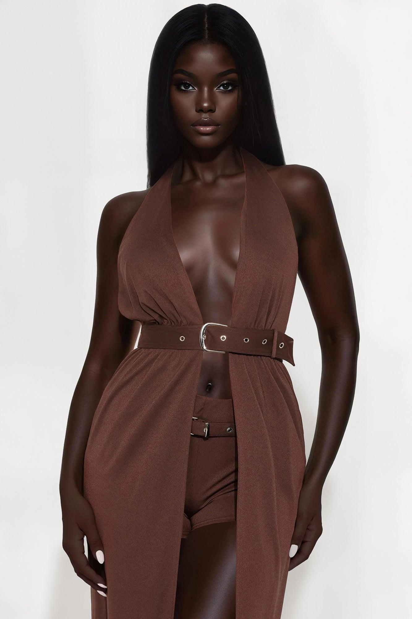 Charmed Babe Short Set - Chocolate Product Image