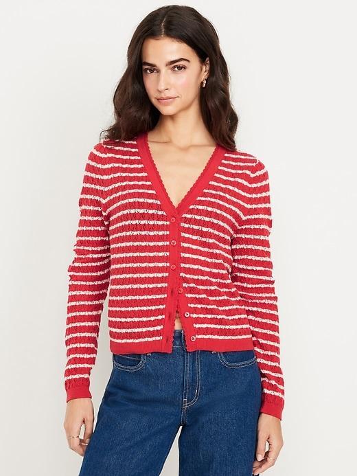SoSoft Lite Pointelle Cardigan Product Image