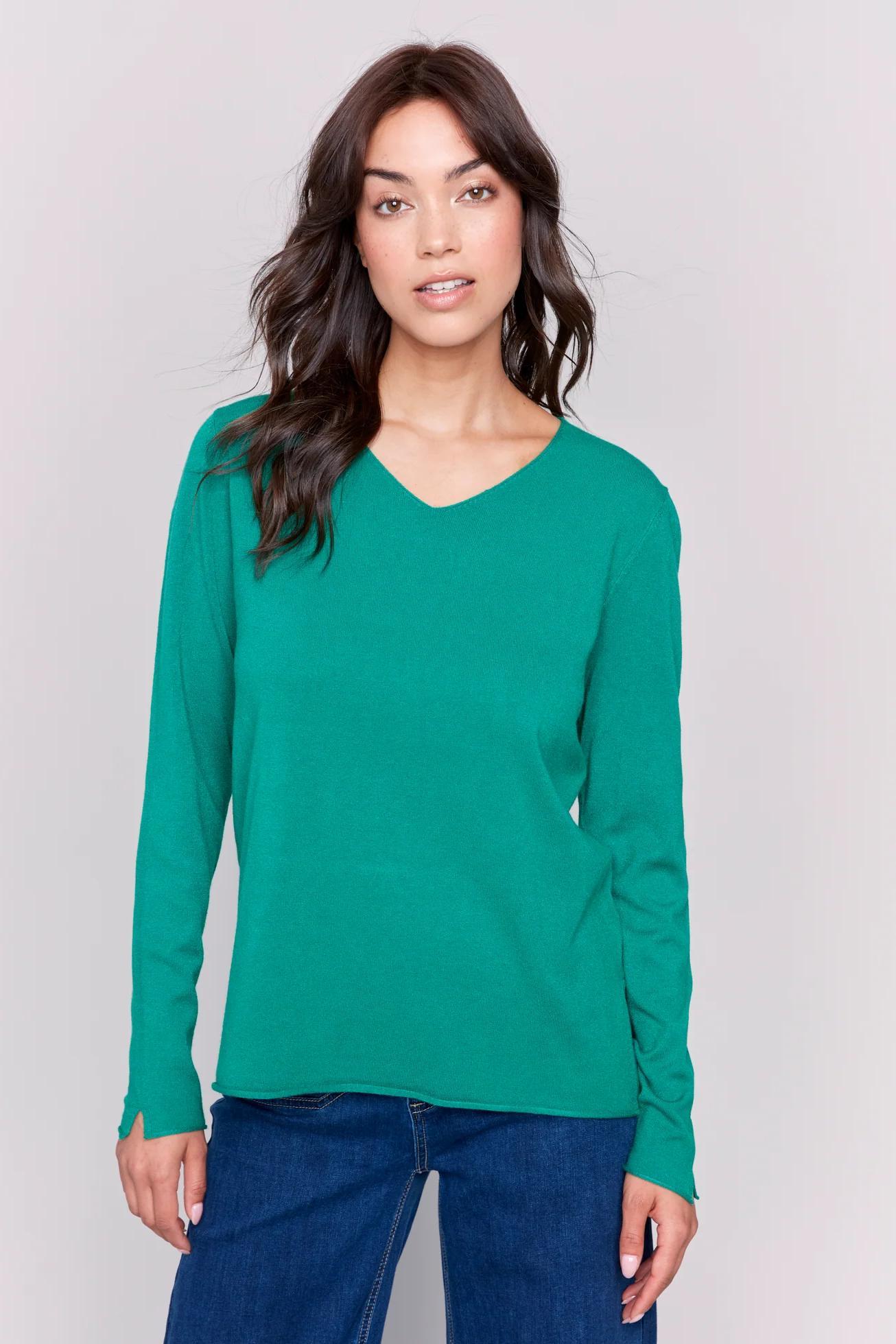 V-NECK SWEATER Product Image